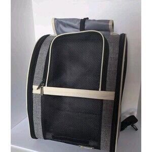 Pet Carrier Backpack with Window Blind Small (Cats- Dogs) Ventilated Travel